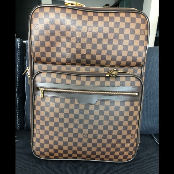 Louis Vuitton Handbags - Louis Vuitton Damier Ebene Rolling Travel Bag in Brown